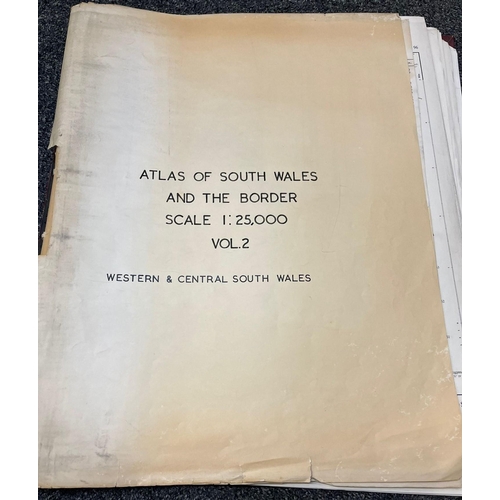 130 - Folio of Ordnance survey maps of South Wales and the Borders , scale 1:25,000 Volume 2, Western and ... 