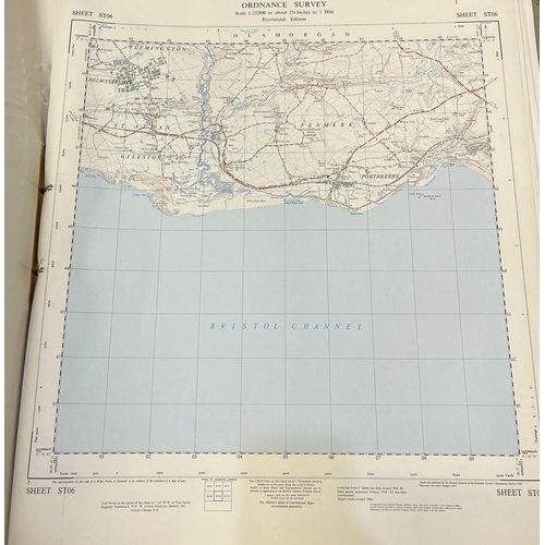 131 - Folio of Ordnance survey maps 1:25,000 scale, Volume I Eastern South Wales and the Lower Severn Vall... 