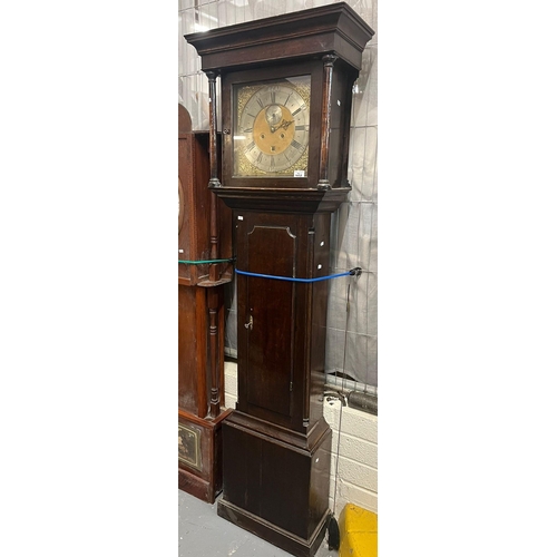 168B - 18th century Welsh oak eight day long case clock marked John Owen, Llanrwst (recorded in Clock and W... 