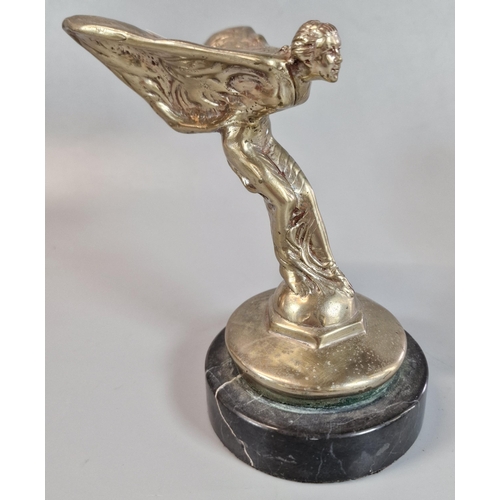 181 - Art Deco design chrome plated Spirit of Ecstasy car mascot. (B.P. 21% + VAT)