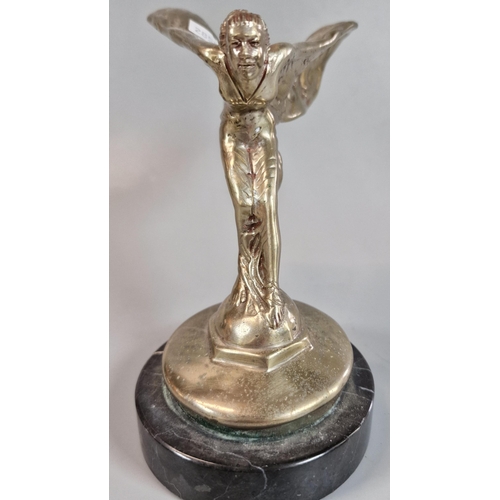 181 - Art Deco design chrome plated Spirit of Ecstasy car mascot. (B.P. 21% + VAT)