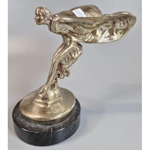 181 - Art Deco design chrome plated Spirit of Ecstasy car mascot. (B.P. 21% + VAT)