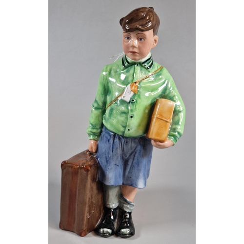 218 - Royal Doulton bone china figurine 'The Boy Evacuee' HN3202, modelled by Adrian Hughes, limited editi... 