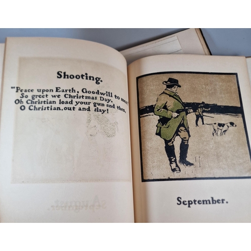 254 - Rudyard Kipling, 'With Words', an almanac of twelve sports by William Nicholson, together with Sir E... 