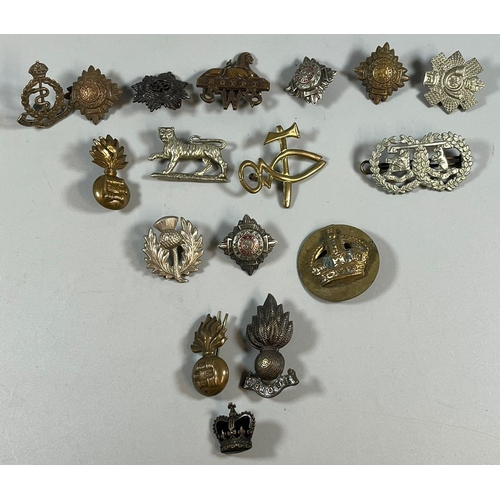 360 - Collection of military cap badges: SWB, Saskatoon Fusiliers 105, Marabout etc. (B.P. 21% + VAT)