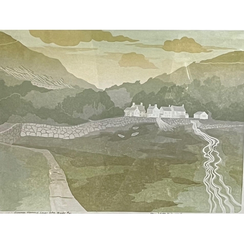 38 - Bernard Green (print maker in West Wales,1931-1998), 'Dylan Thomas's Boathouse Laugharne' and 'Summe... 