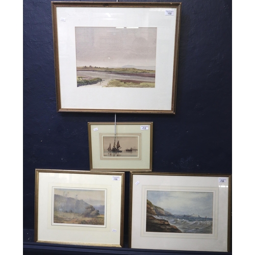 132 - Douglas Symes 1964, 'Westward Ho!'. Watercolours. Together with A Williams Seascape, another marine ... 