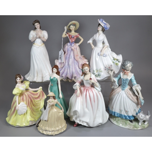 140 - Collection of Royal Doulton and other figurines, the Leonardo Collection etc. (8)  (B.P. 21% + VAT)