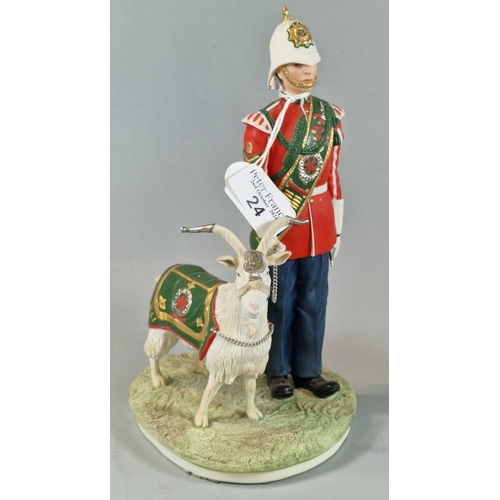 24 - The Royal Regiment of Wales, The Goat Major and 'Taffy' Ltd. Edition to commemorate the Tercentenary... 