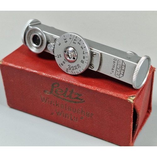 253 - Leitz German Fokos on/off camera rangefinder in original box.  (B.P. 21% + VAT)