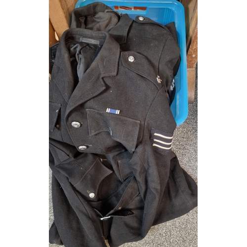 295 - Three vintage Pembrokeshire Police man's jackets, together with a leather hate belt with assorted ba... 