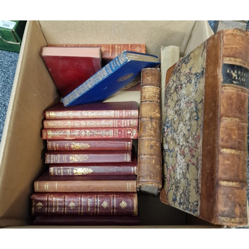 298 - Box of antiquarian books to include: Handley Cross 'The Arabian Knights entertainments, Rudyard Kipl... 