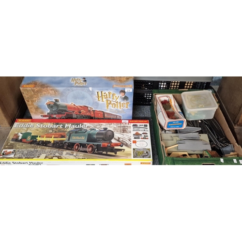 319 - Hornby Eddie Stobart Hauler Electric Train Set, together with a Harry Potter and the Chamber of Secr... 