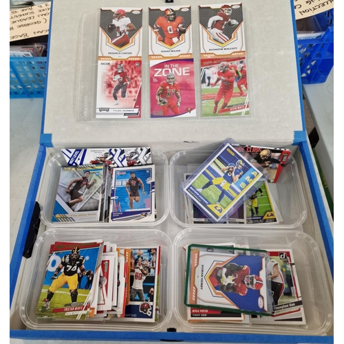 362 - Collection of original NFL American Football trading cards and NFL Panini trading stickers.  (B.P. 2... 