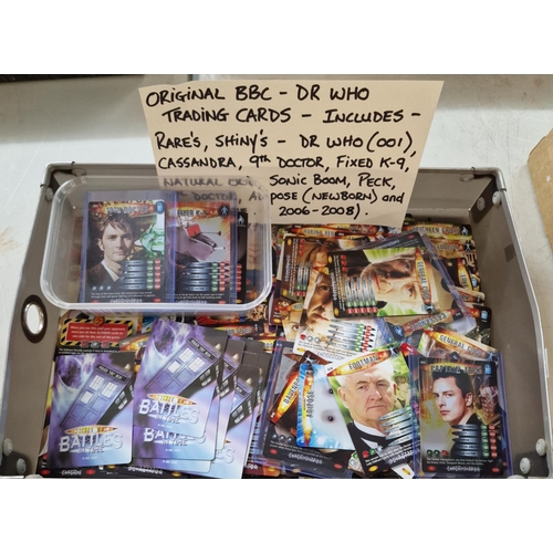 373 - Collection of original BBC Doctor Who trading cards to include: Doctor Who (001), Ninth Doctor, Fixe... 