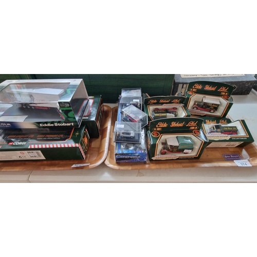 374 - Collection of Corgi Eddie Stobart and other diecast model vehicles. Together with Great British Buse... 