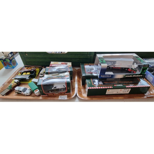 374 - Collection of Corgi Eddie Stobart and other diecast model vehicles. Together with Great British Buse... 