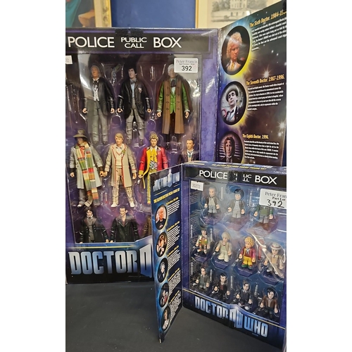 392 - Doctor Who, the Eleven Doctors figure set in original box, together with Doctor Who the Eleven Docto... 