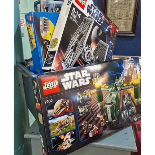 385 - Collection of Star Wars Lego sets in original boxes to include: Lego City, Star Wars 9492 The Fighte... 