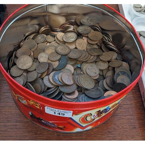 149 - A tub of mainly GB copper coinage. (B.P. 21% + VAT)