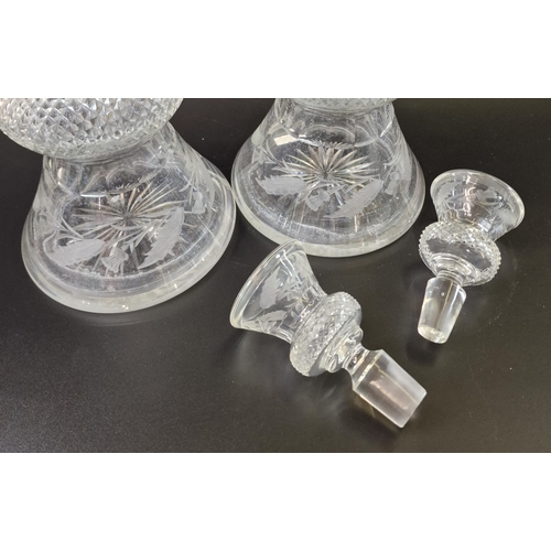 16 - Pair of Edinburgh Crystal 'Thistle' decanters and stoppers (2) (B.P. 21% + VAT)