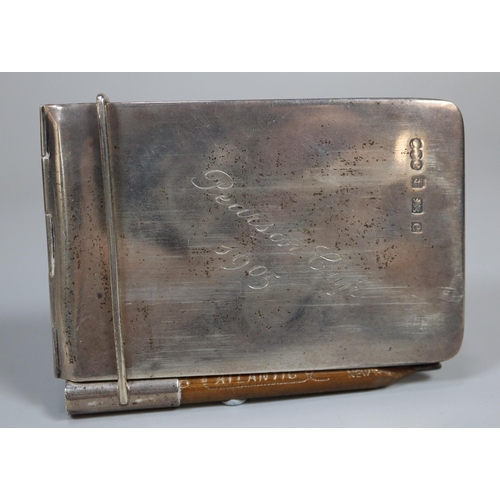 243 - Early 20th century silver pocket notebook. (B.P. 21% + VAT)