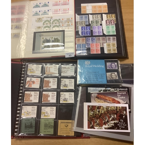 43 - Great Britain mint and used selection in two stockbooks, album of booklets plus selection of present... 