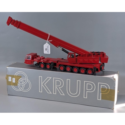 78 - Krupp 1:50 scale model West German study of a telescopic crane in original box. (B.P. 21% + VAT)