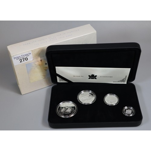 270 - Royal Canadian Mint fine silver coin set - 2004 Arctic Fox in original case. (B.P. 21% + VAT)