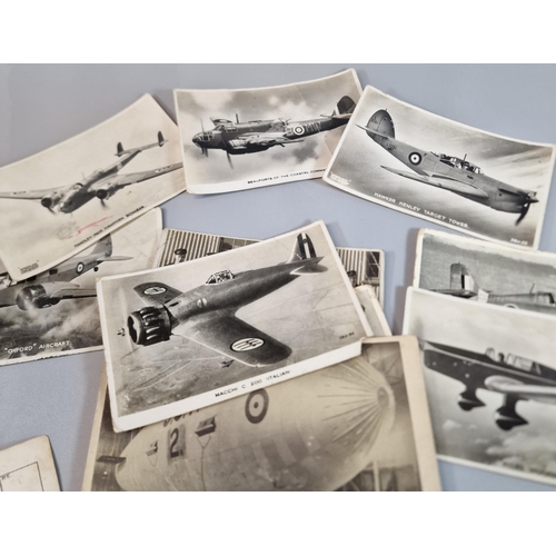 11 - Group of assorted aviation interest postcards to include: Martlet, 'Miles Mohawk', 'Bristol Beaufort... 