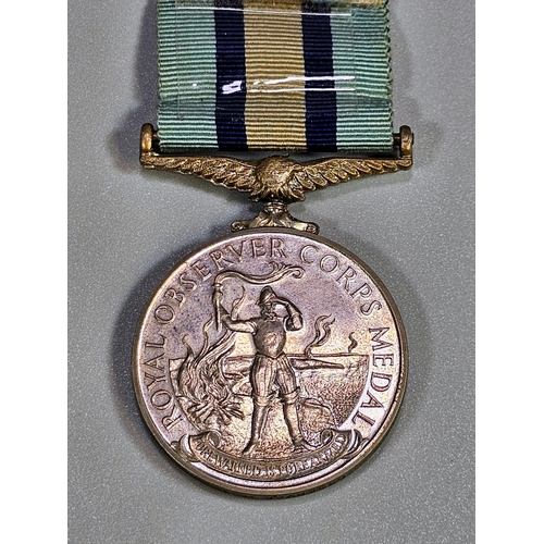 177 - Queen Elizabeth II Royal Observer Corps Medal awarded to Observer T Thomas. (B.P. 21% + VAT)