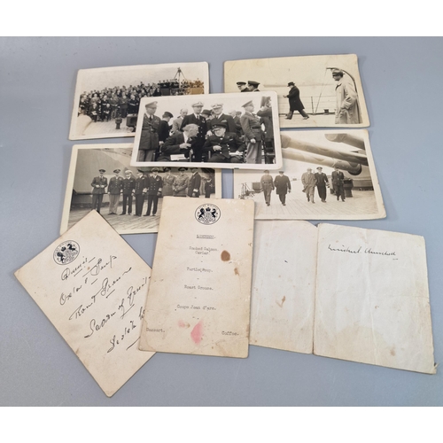 269 - Winston Churchill, a collection of ephemera relating to the meeting of  Prime Minister Churchill wit... 