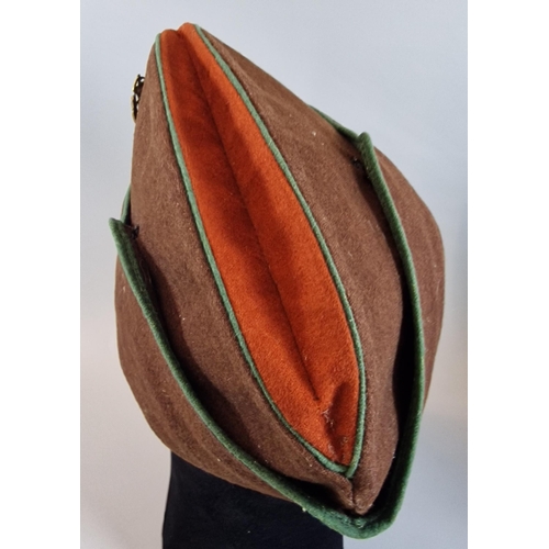 30 - Probably WWII period ATS fore and aft forage cap with ATS badge and crested buttons. (B.P. 21% + VAT... 