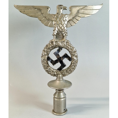 61 - German Third Reich NSDAP metal flag pole finial, marked RZM M3/40. 26cm high approx. (B.P. 21% + VAT... 