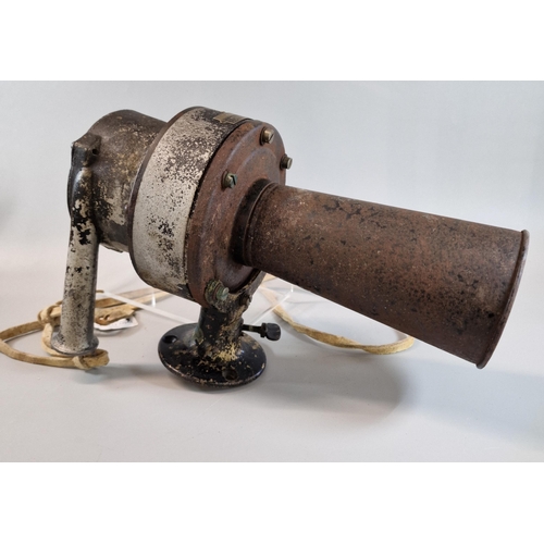 71 - Heavy metal pull operated 'Claxon' bearing brass label with reference No. 019496. 29.5cm approx.  (B... 