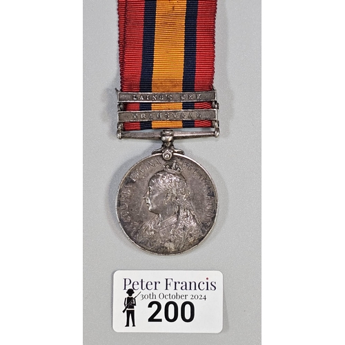 200 - Queen Victoria South Africa Medal awarded to Michael Coyle No. 6302/2655, King's Own Royal Lancaster... 