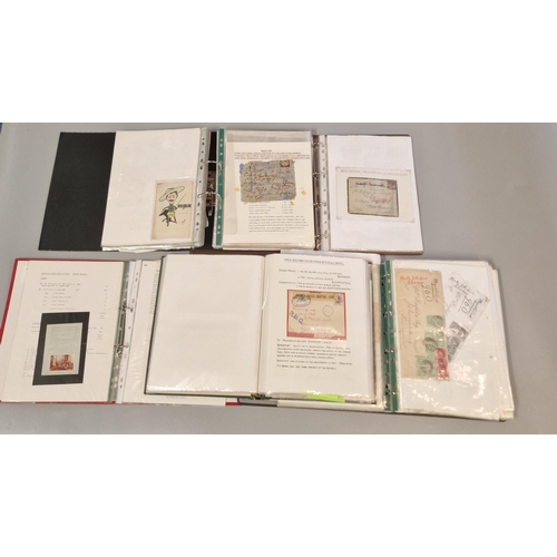 164 - Collection of Anglo-Boer War Censor covers and cards in five files, 220+ items dated 1899-1902. Some... 