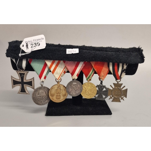 239 - Group of assorted German Medals from pre-WWII period to include: Honour Cross (Hindenburg Cross) wit... 