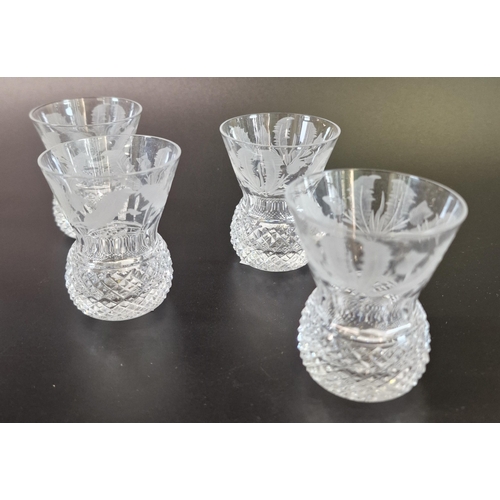 20 - A collection of mainly Edinburgh Crystal liqueur / cordial and shot glasses together with two small ... 