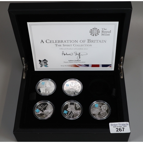 265 - A cased collection of 21 Australian kookaburra silver 1oz coins in plastic capsules. (B.P. 21% + VAT... 