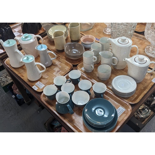 332 - Collection of Poole Pottery items to include water jugs, teapots, mugs, cups, saucers, bowls, etc. V... 