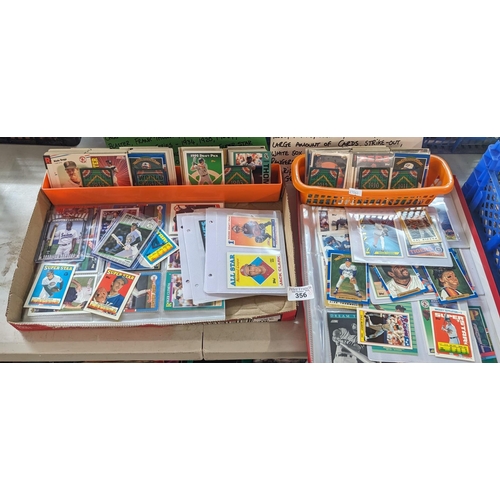 356 - Collection of original USA baseball trading cards. (2) (B.P. 21% + VAT)