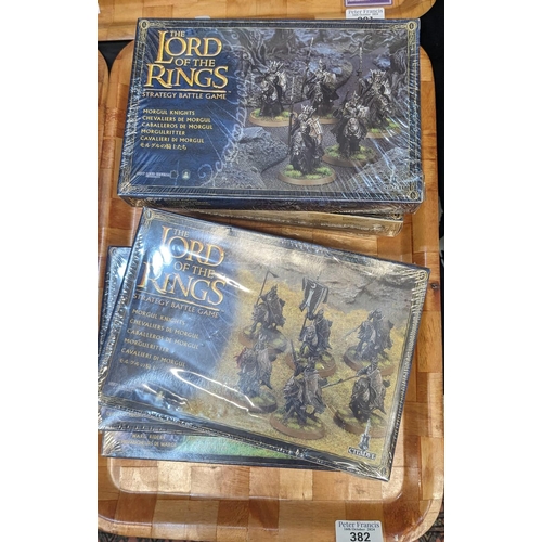 382 - Collection of six The Lord of the Rings Strategy Battle Game figures to include 'Morgul Knights' in ... 