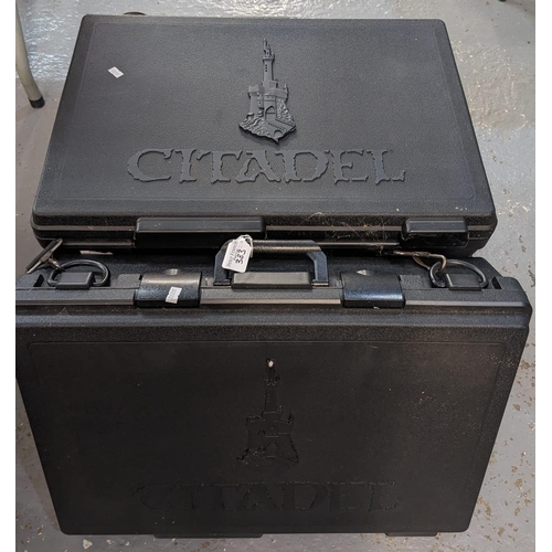 383 - Collection of four Citadel plastic carrying cases. (4) (B.P. 21% + VAT)