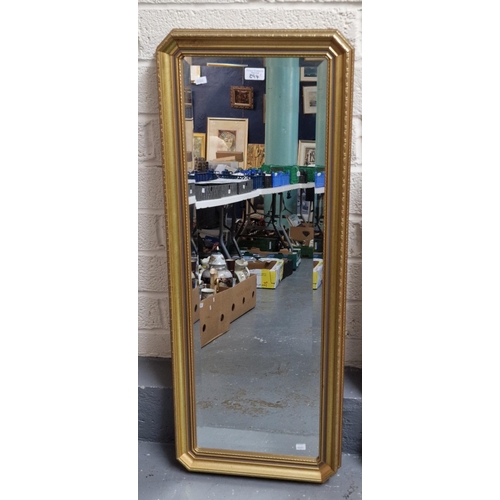 394 - Three modern gilt framed mirrors, one with foliate designs. (3) (B.P. 21% + VAT)