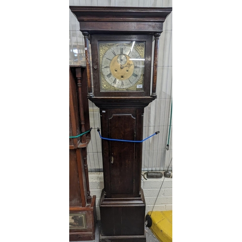 397 - 18th century Welsh oak eight day long case clock marked John Owen, Llanrwst (recorded in Clock and W... 