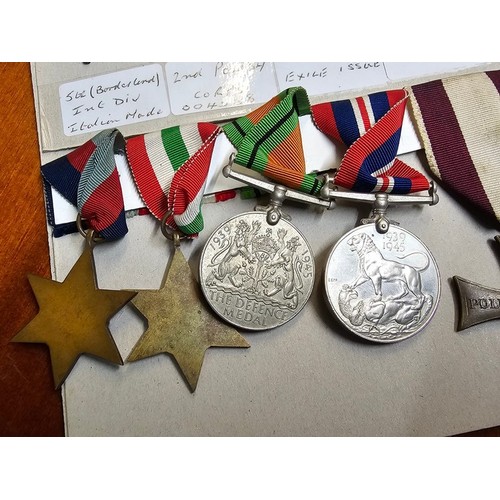 184 - WWII Polish Officer's Medal group, to include: 1939-45 War Medal, 1939-45 Star, Italy Star, various ... 