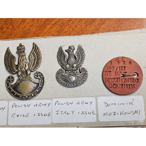 184 - WWII Polish Officer's Medal group, to include: 1939-45 War Medal, 1939-45 Star, Italy Star, various ... 