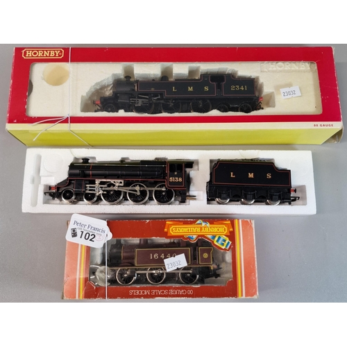 102 - Three Hornby Railways OO Gauge items, all in original boxes to include: LMS Loco Class 3F, R320 LMS ... 