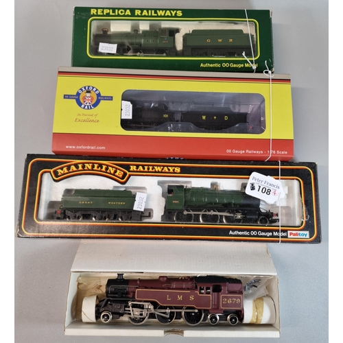 108 - Collection of OO Gauge locomotives in original boxes to include: Wrenn Railways W22192-6-4 Tank LMS,... 